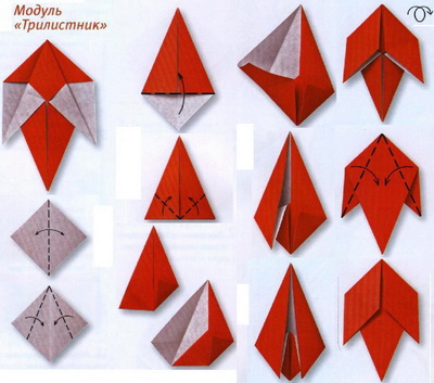 Подснежники  в технике оригами. - Ерошка.ру1